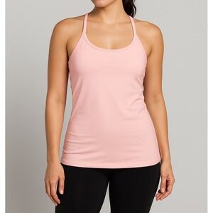 Activewear Everlast Womens Pink Racerback Tank Top Size XL Polyester Spandex
